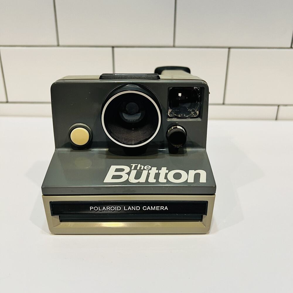 Vintage Polaroid The Button SX-70 Instant Film Land Camera With Strap UNTESTED - Picture 2 of 5